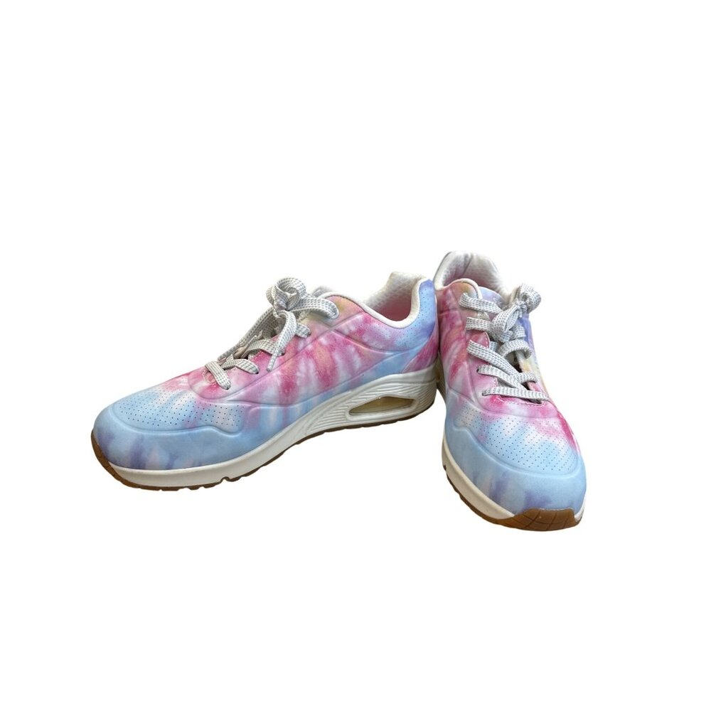 Skechers Womens Tie-Dye Athletic Sneakers Lace-Up Comfort Shoes 11 SKU 7707 - Picture 2 of 10